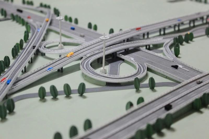 道路桥梁沙盘模型