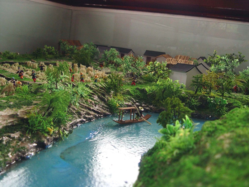 范蠡景区模型
